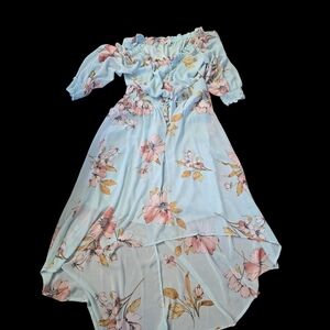 Luxology Floral Off-Shoulder Dress